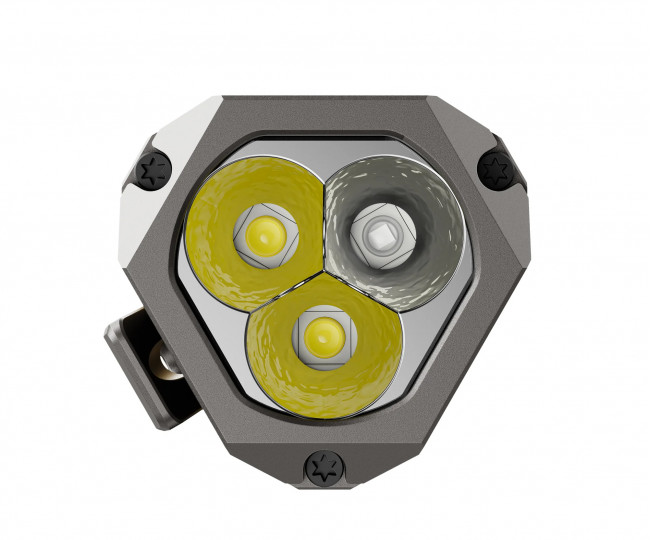 Ліхтар із титану та потрійним джерелом світла Wuben E8 Compact Magnetic Modular Titanium Edition